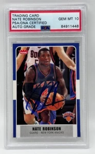 2007-08 Fleer #79 Nate Robinson Signed Card Auto 10 PSA Slabbed Knicks LOW POP - Picture 1 of 2