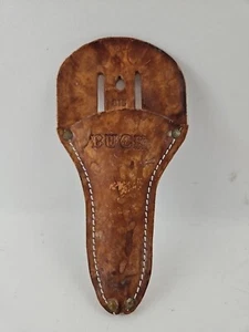 Buck Knives Vintage Leather Sheath 815 Shears Full Grain Belt Brown - Picture 1 of 4