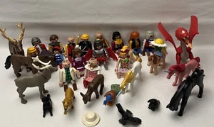 25x Large Bundle Lot Playmobil Figures, Horses and Animals - Picture 1 of 8