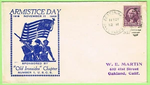 Armistice Day 11. November 1933 Boston Navy Yard, USCS Chap #1 Old Ironsides - Bild 1 von 1