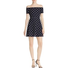 Aqua Polyester Polka Dot Dresses for 
