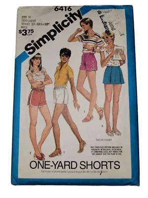 SIMPLICITY #6416 Women's 4 Different Style Shorts Patterns Size 10 12 14 - Image 1 of 4