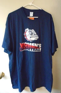 Gonzaga Womens Bulldogs Port & Company Short Sleeve Men's 3XL Navy Blue Shirt - Picture 1 of 3