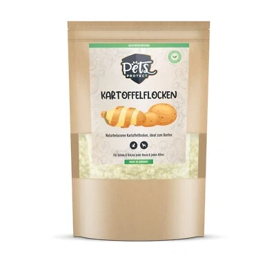 KARTOFFELFLOCKEN 1000g, Gemüse Futter-Flocken, Barfen, Hund, Katze, Getreidefrei - Bild 1 von 4