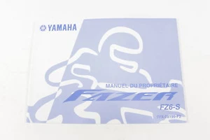 Manuel Du Proprietaire YAMAHA FZ6 Fazer 2004 - 2007 5VX28199F2 French OWNER'S Ma - Imagen 1 de 2