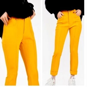 UNIF High Rise Creased Pant in Yellow Size 27 - Picture 1 of 9