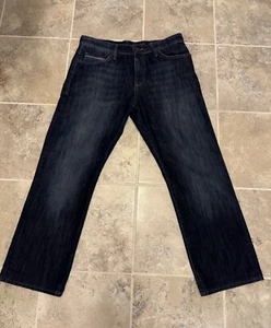Mavi Jeans Mens Matt Relaxed Straight Leg Mid Rise Dark Blue Wash Size 34x28 - Picture 1 of 13