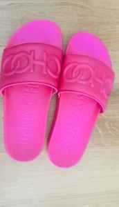 Jimmy Choo, Damen, Slides, Sandalen, Leder, Gr. 40, Pink, NEU - Bild 1 von 3
