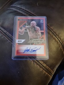 Josh Emmett 2022 Donruss Optic UFC signature series prizm Gold 5/ 🔥VERY Rare 
