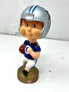 Vintage 1970s Dallas Cowboys BOBBLEHEAD Football Plastic Made in Hong Kong - Picture 1 of 5
