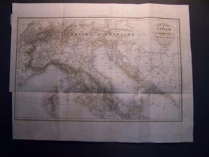Carta Geografica Italia Carte Routiere de L'Italie 1836 - Foto 1 di 1