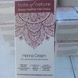 Tints of Nature Simply Healthier Hair Colour 70ml Henna Cream | Mahogany Red - Picture 1 of 4