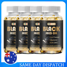 1000mg Black Seed Oil Caps Premium Cold Pressed Strong Antioxidant Joint Support