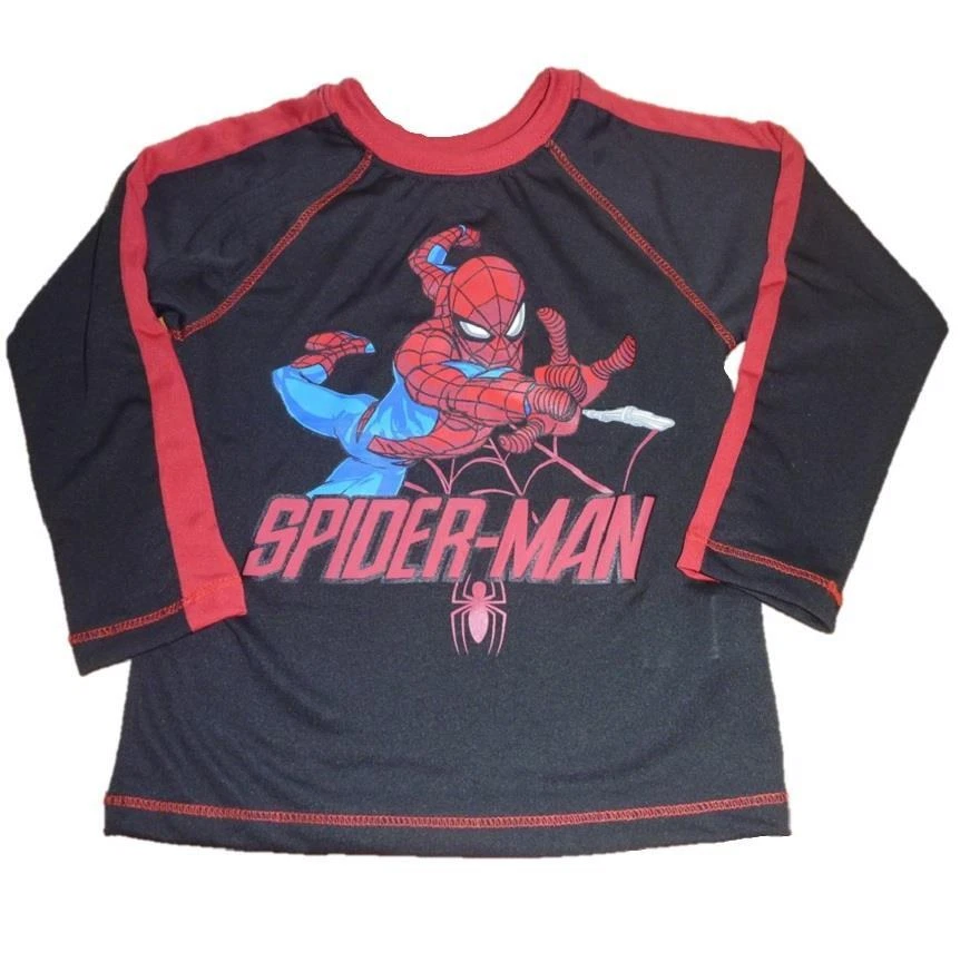 Camiseta de manga larga de poliéster Dri Fit Spider-Man para niños pequeños y niñas talla 2T nueva con etiquetas Foto 1 de 1