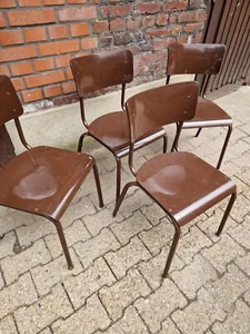 Stahlrohr Stuhl Chair Vintage Midcentury Stühle Industrie Werkstatt Bauhaus Bund - Bild 1 von 18