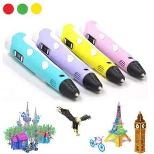 PENNA 3D PER STAMPA STEREOSCOPICA CON SET DI FILAMENTI V2.0 3DPEN STAMPANTE - Foto 1 di 5
