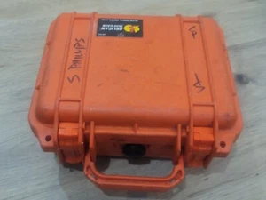 Pelican 1200 Case Orange Tool Box w Foam Lining for Camera or Hard Drive 10.5" - Picture 1 of 7