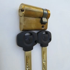 YALE 42,5 MM - MEDIO CILINDRO CERRADURA PUERTA ALTA SEGURIDAD - CILINDRO ÚNICO EURO - Imagen 1 de 10