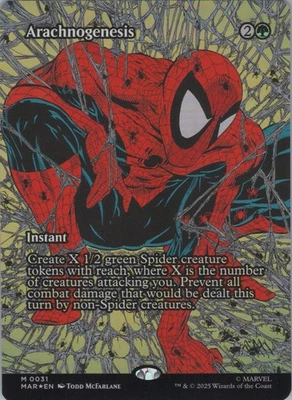 MTG (FOIL) Arachnogenesis (Borderless) M Marvel Universe Eternal-Legal 31 NM - Image 1 of 2
