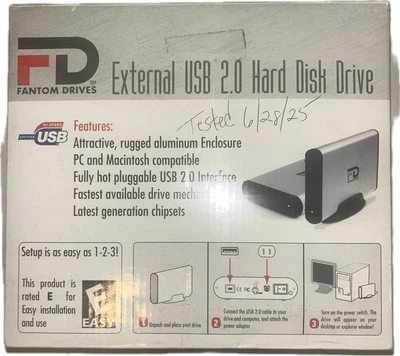 Fantom Drives External FireWire + USB 2.0 Hard Disk Drive - Image 1 of 4