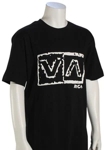 RVCA Boy's Balance Box T-Shirt - Black - New - Picture 1 of 1