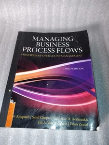 Managing Business Process Flows Anupindi Textbook Operations Management 3rd Ed - Picture 1 of 6