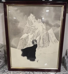 Signed Original Super Awesome 18x22 vampire Gothic Witchcraftpitcher - Picture 1 of 13