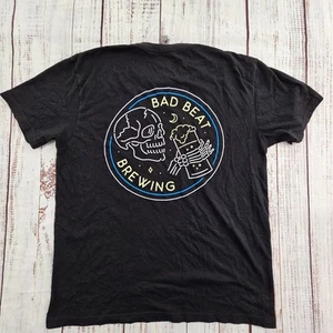 Bad Beat Brewing Nevada Skull Schwarz Kurzarm Baumwollmischung T-Shirt Herren L - Bild 1 von 8