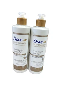 Lot Of 2 Dove Hair Therapy Breakage Remedy Shampoo - Picture 1 of 2