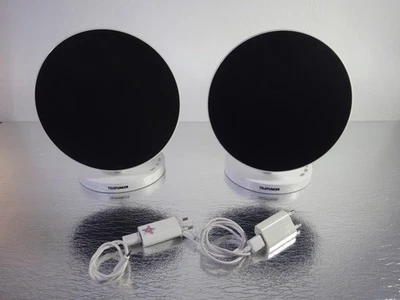 2 pz Telefunken BS1012ST bianco doppio altoparlante Bluetooth casse AUX vivavoce - Immagine 1 di 4
