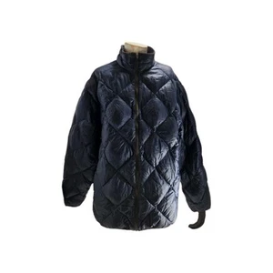 Mont-bell Men's Jacket Large Navy Blue Nylon Vintage Quilted Goose Down Puffer - Picture 1 of 9
