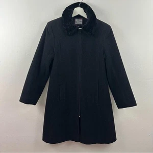 Rothschild Girls Wool Blend Black Zip Up Jacket Size 14 - Picture 1 of 5