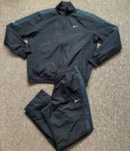 Nike Tracksuit Shell Size Large 24” Pit & Large Bottoms Sport Gym Football - Picture 1 of 6