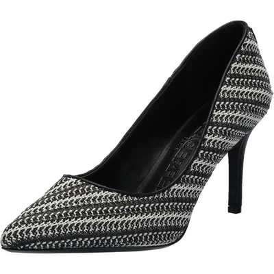 Karl Lagerfeld Royale Clásico Tacones de Bomba Talla EE. UU. 6,5 M Negro Crema Cesta Tejida Foto 1 de 4