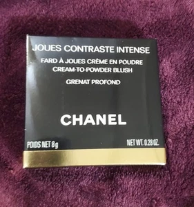 CHANEL JOUES CONTRASTE INTENSE Cream-to-Powder Blush AUTHENTIC, grenat profond - Picture 1 of 2