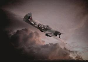 Spitfire MK FR XIV MV268 JE-J 2019 impresiones en lona varios tamaños envío gratuito - Imagen 1 de 2
