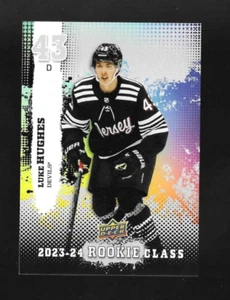 LUKE HUGHES 2023-24 Upper Deck Rookie Class rc CC-7 NEW JERSEY DEVILS - Picture 1 of 2
