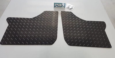 POLARIS RANGER 570 MID SIZE 2014 to 2017 DIAMOND PLATE FLOOR BOARDS BLACK - Image 1 of 4