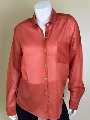 Vix Paula Hermanny Women’s Long Sleeve Button Down Shirt Size M. (73) - Image 1 of 4