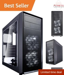 Mid Tower Computer Case Black ATX High Airflow USB 3.0 Window Panel - Bild 1 von 11