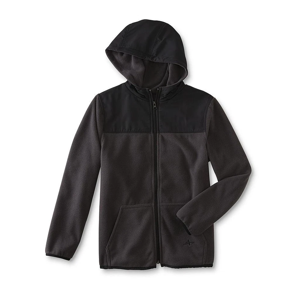 С ЯРЛЫКАМИ Athletech мальчиков флис толстовка с капюшоном молнии куртка XS - Изображение 1 из 1