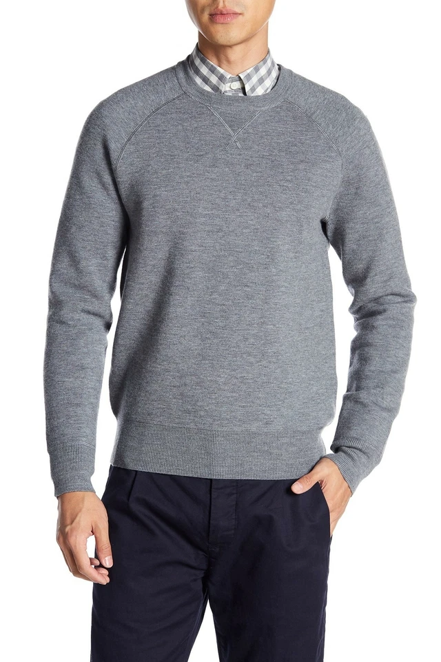 JACK SPADE Wool Blend Crew Neck grey Sweater sz XS - Image 1 of 2