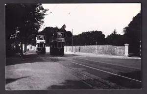 Wales Glamorgan CARDIFF trams 57 & 31 Roath Court 1937 photograph by Priestly - Picture 1 of 2