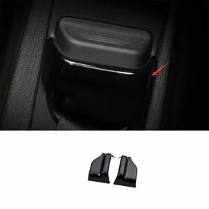 Cubierta de ajuste del cinturón de seguridad negra ABS 2 piezas para Benz Clase C W205 2015-2021 - Imagen 1 de 7