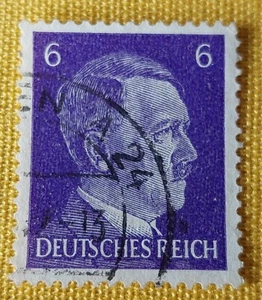 Briefmarke Deutsches Reich  Hitler 6Pf gestempelt - Bild 1 von 1