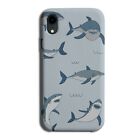 Underwater Great White Shark Cartoon Phone Case Cover Fish Blue Ocean G113