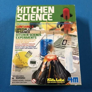 NEW KITCHEN SCIENCE KIDZ LAB 4M CONTAINS 6 EXPERIMENTS AGE 8+ A4 - Picture 1 of 3