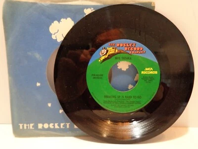 Neil Sedaka "Breaking Up is Hard to Do b/w Nana's Song" 1975 45 RPM Near Mint! - Image 1 of 3
