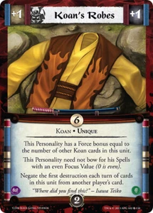 Legend of the Five Rings L5R CCG CoM Coils of Madness Koans Roben FOIL - Bild 1 von 1