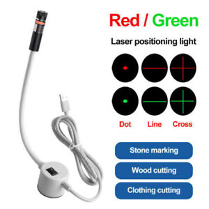 Positioning Laser Cross/Dot/Line Lamp USB w/ Magnetic for Sewing Machine Cutting